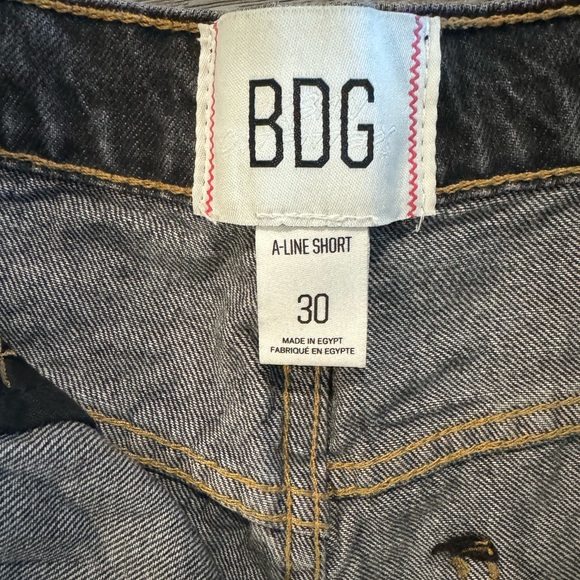 BDG charcoal colored jean, high waisted shorts. - Picture 4 of 4